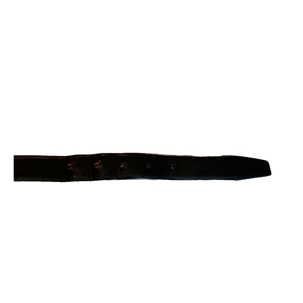 Brooks Brothers Vintage Men's Black Italian Leather Dress Belt Polished; Size 49 - Picture 7 of 13